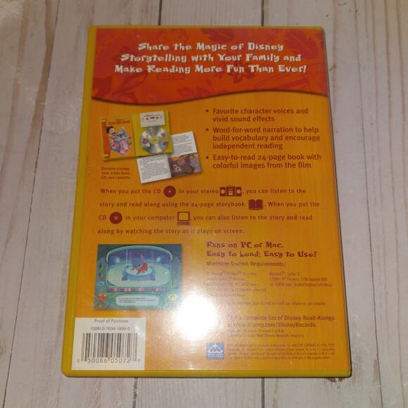 Lilo & Stitch, Read-Along (Disney, 2002, CD & Cassette) - Picture 6 of 6